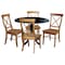 International Concepts 42 in. Dual Drop Leaf Table with 4 Cross Back Dining Chairs - 5 Piece Dining Set K46-42DP-C59-613-4 - alternate 1